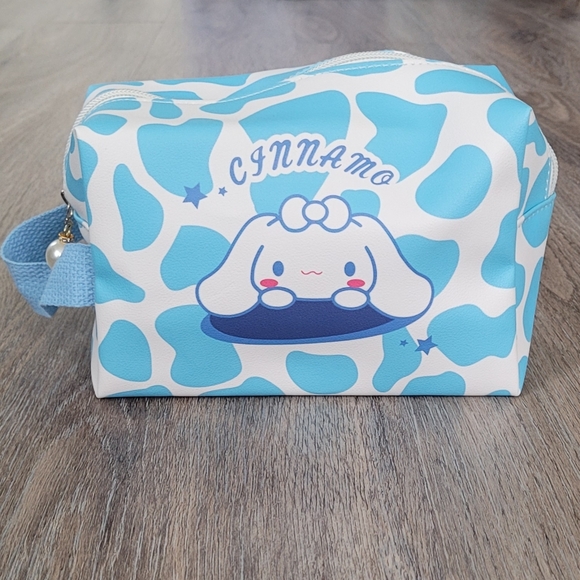 Sanrio Handbags - Sanrio Inspired Blue and White Cinnamoroll Cosmetic Bag
